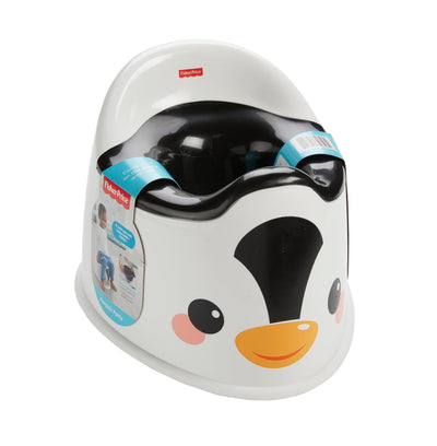Fisher-Price™ Toddler Toilet Penguin Potty Training Seat, Portable Chair with Handles for Kids and Removable Bowl