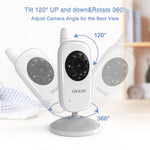 OKAIDI Baby Monitor with Camera and Audio, 3.2" IPS Screen Video Baby Monitor, 1000ft Transmission Range Baby Monitor Camera, Baby Monitor No WiFi, Infrared Night Vision, VOX Mode, Powerful Battery