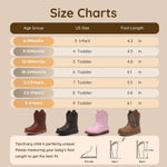 Blikcon Toddler Cowboy Boots for Boys Girls Baby Cowgirl Boots