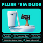 DUDE Wipes - Flushable Wipes Travel Pack - 6 Pack, 108 Wipes - Mint Chill Extra-Large Adult Wet Wipes - Vitamin-E, Aloe Vera, Eucalyptus, and Tea Tree Oils - Septic and Sewer Safe Butt Wipes