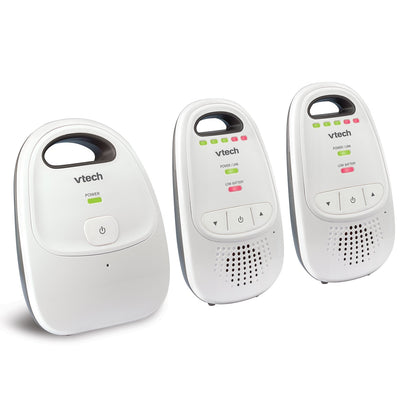 Three Vtech baby monitors on a white background