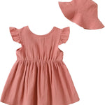 Newborn Infant Baby Girl Dress Toddler Girl Clothes Halter Backless Sleeveless Flower Sundress Summer Dresses for Girl
