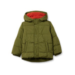 Amazon Essentials Baby Boys' Heavyweight Hooded Puffer Jacket, Olive, 12 Months