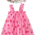 BGFKS Layered Tulle Tutu Dress for Toddler Girls,Baby Girl Rainbow Tutu Princess Skirt Set with Flower Headband.