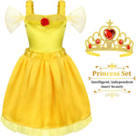 Princess Dress Up Clothes for Little Girl Role Play Costume Gift Set Princess Dress Up Toys for Toddler Girls