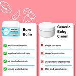 Wink Well Baby Diaper Rash Cream- Bum Balm Baby Diaper Cream for Irritated Skin and Insect Bites- Natural Moisturizing Baby Rash Ointment with No Toxins, Dyes, Fragrances, Parabens, Or BHA- 2 Oz