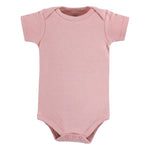 Hudson Baby Unisex Baby Cotton Bodysuits, Girl Mommy Pink Navy, Newborn