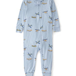 Carter's Boy PurelySoft 1-Piece Pajamas, Blue Vintage Plane, 3T