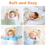 Eureka Baby Memory Foam Pillow, Skin-Friendly & Breathable, Soft & Cosy, Easy Clean & Machine Washerable, Ideal for Perfect Head Shape, Infants Nursing Pillow for Boys & Girls (Pink)
