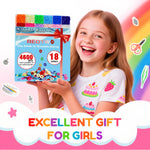 Redtwo 5100 Clay Beads Bracelet Making Kit, Flat Preppy Beads for Friendship Jewelry Making,Polymer Heishi Beads with Charms Gifts for Teen Girls Crafts for Girls Ages 8-12