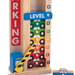 Melissa & Doug Stack & Count Wooden Parking Garage With 10 Cars