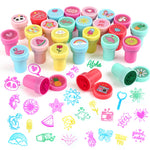 Kesote Assorted Stamps for Kids 26Pcs Self-Inking for Easter Egg Halloween Christmas Stuffers, Birthday Party Favor for Kids, Teacher Stamps
