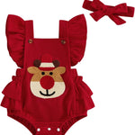 My First Christmas Baby Girl Outfit Infant Onesie Overalls Bubble Romper Jumpsuit Newborn Cute Outfits Clothes