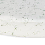 Under The Nile Organic Cotton Bassinet Sheet - Stork Print, 28" x 18"