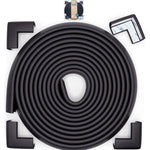 Roving Cove Slimfit Corner Edge Protector for Baby Proofing (Small 15ft Edge 4 Corners), Furniture Safety Bumper Guard, Soft NBR Rubber Foam, 3M Adhesive, Onyx Black
