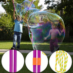 Giant Bubble Wands, Big Bubble Wands Toys Set with Tray Bulk Funny Bubbles Maker for Kids Toddlers Adults Summer Outdoor Activities Birthday Gifts Bubble Party Favors, 22 Pcs