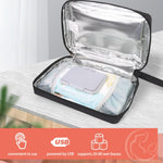 USB Baby Wipe Warmer, Portable Car Wipes Heater Warmer with 30°C to 60°C Adjustable Heating Temperature, Up to 80Pcs Wipes Capacity, for Home, Travel, Camping