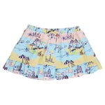 RuffleButts Girls Swim Bow Skirt Cover-Up - Beach Day, 2T/3T