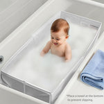 Baby Bathtub, Bath Essentials for Boys Girls, Collapsible & Portable Bathtub for 6M-3Y Infant Toddler, Baby Shower Gifts & Registry Search, Beach Vacation Travel Essential for Newborn, Toddler, Kids