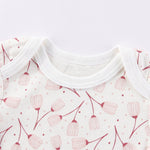 BIGBIGKISS Baby Boy Girl Romper 5 Pack Cotton Short Sleeve Bodysuit Soft Baby Clothes Outfit 0-12 Month