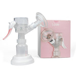 Limerick Love Manual Breast Pump, Easy-to-Use & Portable, Includes ComforTouch Silicone Breast Cup, BPA-Free Bottle with Cap, Silicone Gasket & Stand, Locking Handle for Convenient Storage