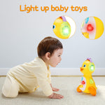 Baby Musical Duck Toy Dancing Crawling Tummy Time, Light Up Infant Toys 0-3-6 6-12 12-18 Months Easter Gifts for 1 2 Year Old Boys Girls Baby Learning Development Toddler Toys Age 1-2