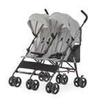 Dream On Me Twin Venture Umbrella Stroller in Light Gray