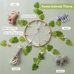 let's make Baby Mobile for Crib Safari Nursery Mobile Handmade Jungle Baby Mobile Woodland Nursery Decor Forest Animals Crib Accessories with Lion Elephant Zebra Giraffe