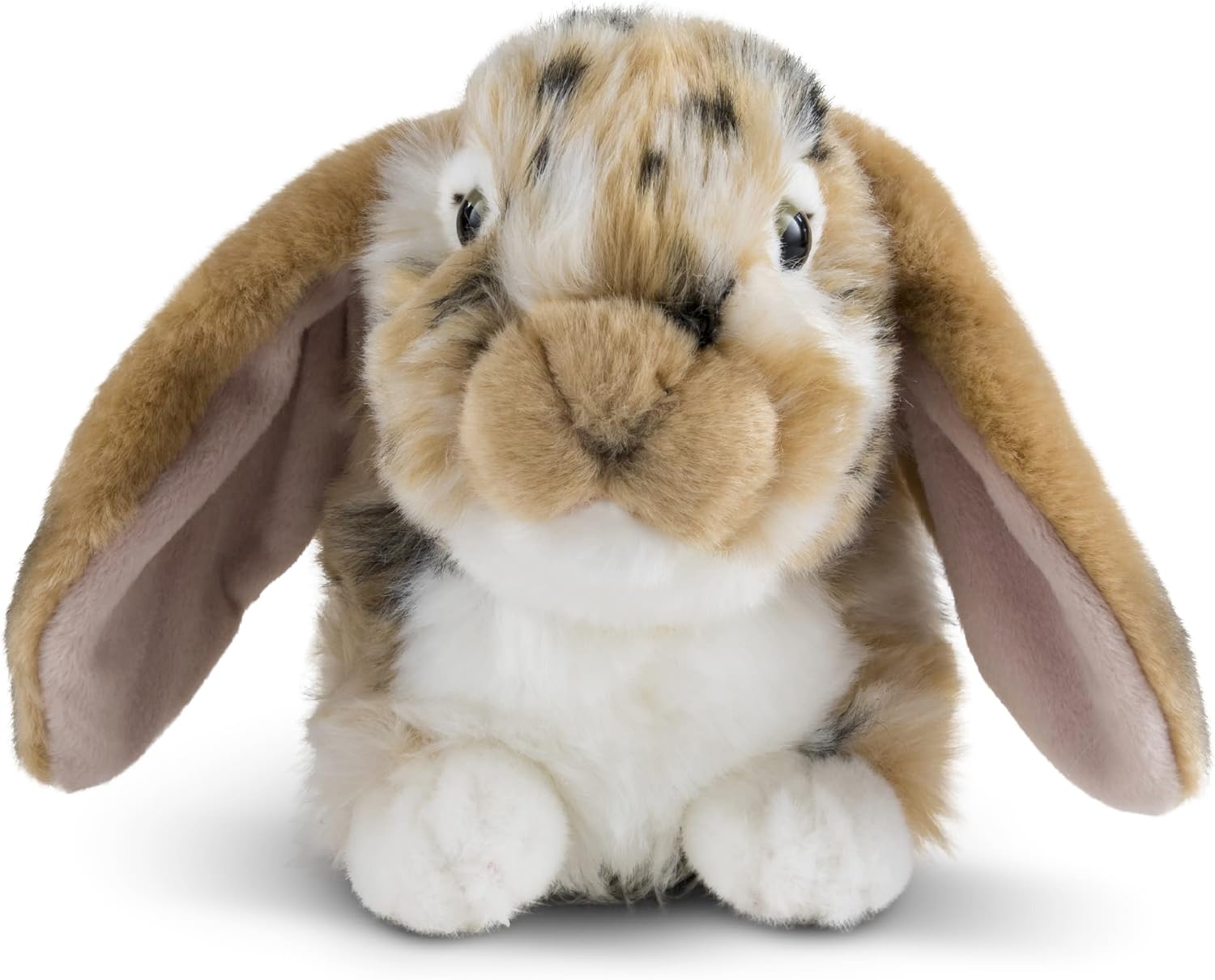 Living Nature Brown Dutch Lop Eared Rabbit Stuffed Animal | Fluffy Rabbit Animal | Soft Toy for Kids | 10 inches