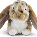 Living Nature Brown Dutch Lop Eared Rabbit Stuffed Animal | Fluffy Rabbit Animal | Soft Toy for Kids | 10 inches