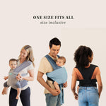 MOBY Easy Wrap Carrier by Petunia Pickle Bottom - Black Eyelet