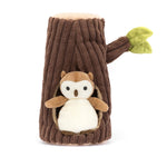 Jellycat Forest Fauna Owl Stuffed Animal, 7.5 inches - Bird Plush Toy - Classic Children's Gift
