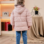 Enlifety 6M-5T Baby Toddler Winter Fleece Coat Boys Girls Cute Bear Ear Hooded Jackets with Pockets