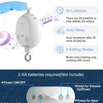 FEISIKE Baby Crib Mobile with 35 Lullabies, 3 Modes Rotation & Music, Adjustable Volume, Nursery Decor for Boys and Girls (Ocean Theme)