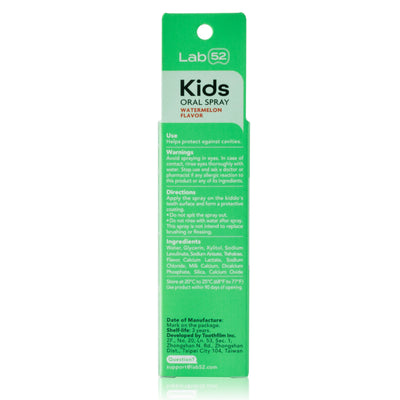 LAB52 Kids Oral Spray, Toddler Toothpaste Helper for Cavity Repair and Fresh Breath, Children Anticavity with Fluoride Free for Newborn to Preschoolers, Xylitol Watermelon Flavor
