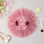 ZFZDRen 6M-3T Infant Baby Girl Tutu Skirt Toddler Girls Solid Color Tulle Skirts Birthday Outfits with Headband (6 Months, Dusty Pink)