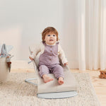 BabyBjörn Bouncer Bliss, Light Beige, 3D Jersey | 2-in-1 Adjustable Baby Bouncer Seat and Toddler Chair, Newborn to Toddler (8-29 lbs), 4 positions, Lightweight & Portable
