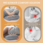 Chilling Home Portable Pregnancy Pillow Memory Foam – Maternity Body Pillow for Sleeping- Multifunctional Pregnancy Wedge Pillow for Back, Belly, Pain Relief, Ideal for Pregnant Women,Travel,Grey