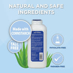 HealthWise Corn Starch Baby Powder | Aloe + Vitamin E | Talc Free | Paraben & Phthalate Free | Absorbs Moisture | 15 oz (425g)