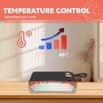 USB Baby Wipe Warmer, Portable Car Wipes Heater Warmer with 30°C to 60°C Adjustable Heating Temperature, Up to 80Pcs Wipes Capacity, for Home, Travel, Camping
