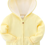 Baby Girls Boys Warm Adorable Hooded Zip Coat for Fall Spring Outerwear 3-24M Kids Jacket