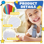 Henoyso 10 Pack Primary Composition Notebook, 9-3/4" x 7-1/2", Kids Primary Journal, K-2 Writing Notebook for Kids Student Draw Write Story Journal Half Blank Books(Stylish Color)