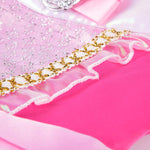 JerrisApparel Girls Princess Costume Dress Pageants Party Fancy Dress (Pink With Accessories, 3T)