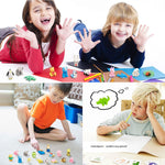 URSKYTOUS 60Pcs Animal Erasers Desk Pets for Kids Pencil Bulk Puzzle Erasers Toys Gifts for Classroom Prizes,Game Reward,Treasure Box,Easter Egg Fillers,Goodie Bag Stuffers,Party Favors