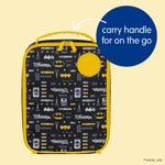 b.box Batman Insulated Lunch Bag for All Ages, Fits Our Lunch Box + Snack Box, or Mini Lunch Box + Snack Box, or Lunch Box + Water Bottle