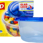 Glad Food Storage Containers, Deep Dish, 64 Ounce, 3 Count
