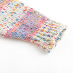 Curipeer Baby Girls Knitted Cardigan Sweater Rainbow Design Stripe Toddler Outwear Sweaters for Autumn and Spring 3T