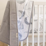 Burt's Bees Baby Reversible Blanket, Nursery, Stroller & Tummy-Time Organic Jersey Cotton Quilted Infant & Toddler Bedding
