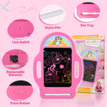 Unicorn 8.5 Inch LCD Writing Tablet for Kids 2-6, Drawing Tablet Doodle Board with Handle, Travel Car Toy for Girls, Educational Sketch Pad Birthday Christmas Gift