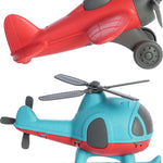 Aurora® Toys Versatile Wheatley™ Plane & Helicopter Toys - Imaginative Play - Unplugged Play - Blue 10 Inches